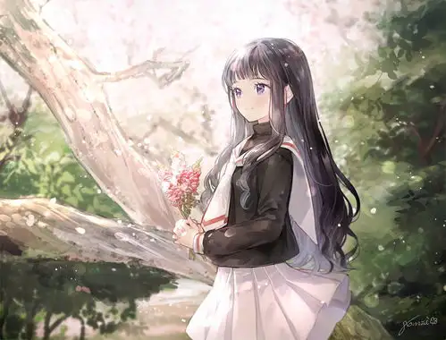 清新淡雅的动漫花样少女,偏白彩色的渐变式上色太让人喜欢了
