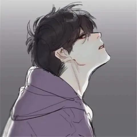 帅气冷漠男生漫画头像
