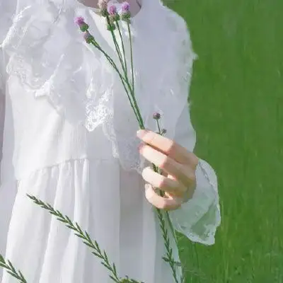 女生绿色头像清新森系2020绿色系小仙女头像