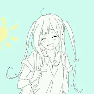 插画动漫头像二次元萌系女