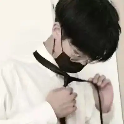 优质男头打领带的,黑色的领带白领专用的