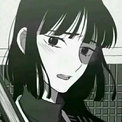 黑白动漫女头二次元病女