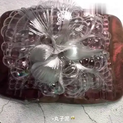 会变色的网格拉花泥,颜色看起来太美腻了,仙气飘飘