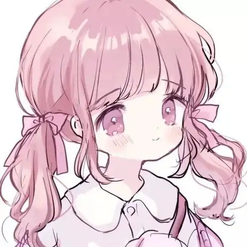 粉色少女心的动漫头像