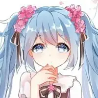 动漫女生头像唯美蓝白浅蓝色系动漫女生头像