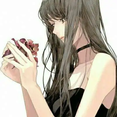 动漫头像女生唯美长发不饮烈喉酒不等不归人