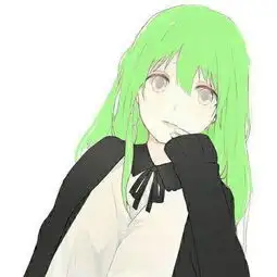 绿色系动漫女头