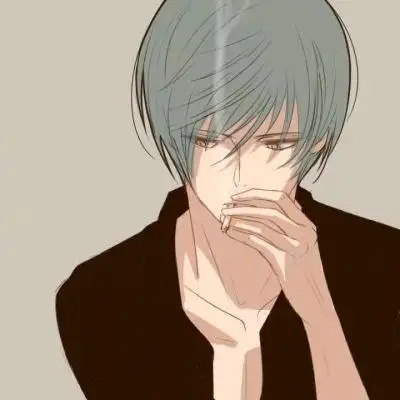 男生二次元吸烟的头像动漫伤感吸烟系列男生动漫头像