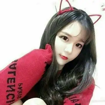 红色系可爱女生头像