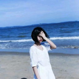 蓝色系女生头像