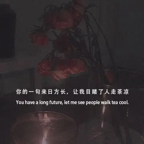 带字背景图丧系朋友圈文案