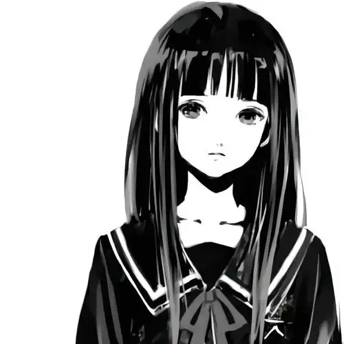 粉丝求图0709黑白日系动漫女头