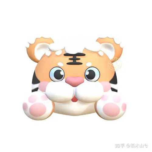 头像超可爱的立体小老虎头像
