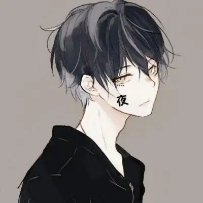黑暗系男生头像丧恐怖红眼丧系卡通头像