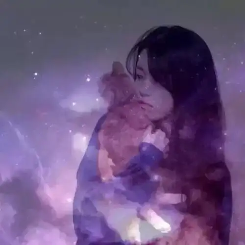 女生紫色系列头像,你来我往,相濡以沫一辈子