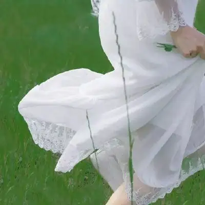 女生绿色头像清新森系2020绿色系小仙女头像