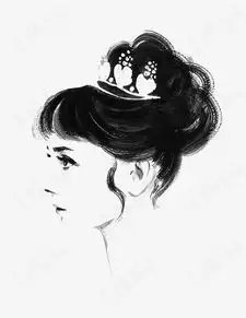 手绘古典女生素材图片免费下载高清卡通手绘png千库网图片编号7144860