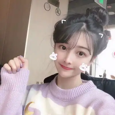 紫色系女生头像青春可爱3