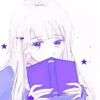 梦幻冰紫色星空少女动漫头像图片