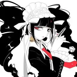 求动漫女生很拽很酷的图