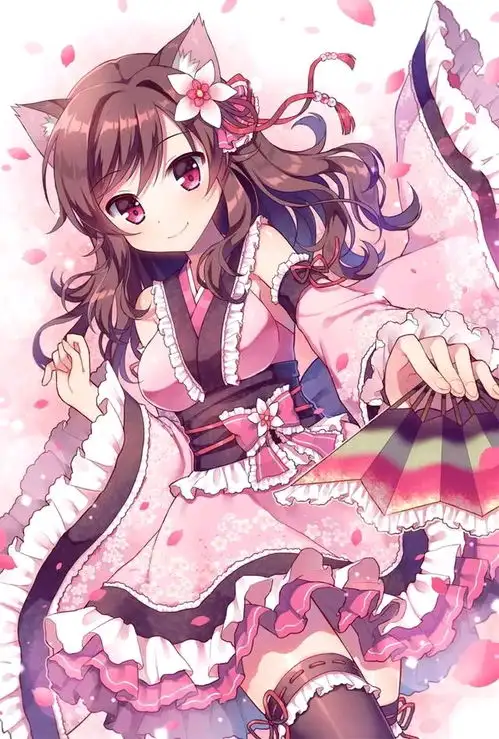动漫美图壁纸猫娘画集兽娘赛高