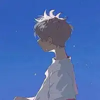 蓝色漫画男生头像