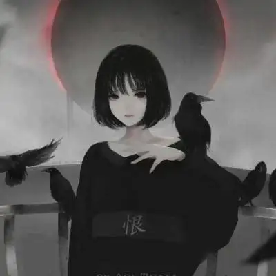 超好看黑暗系女生头像黑化动漫头像女生图片大全