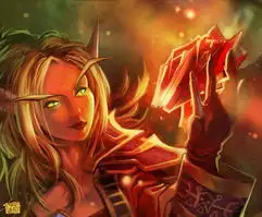 魔兽世界tcg卡牌精美原画更新追猎伊利丹系列