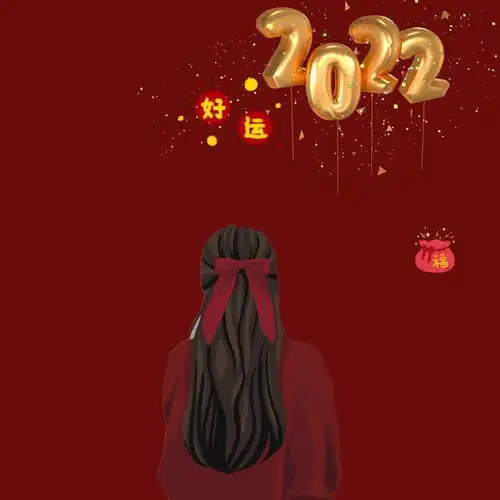 新年红色系头像