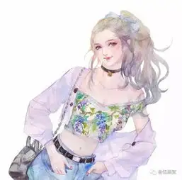 夏天,就应该画好看的小仙女