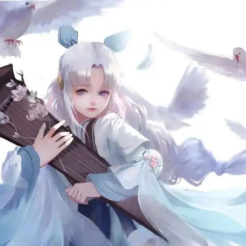 女生动漫头像笑着说起