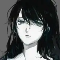 动漫黑色头像动漫黑色伤感女生头像