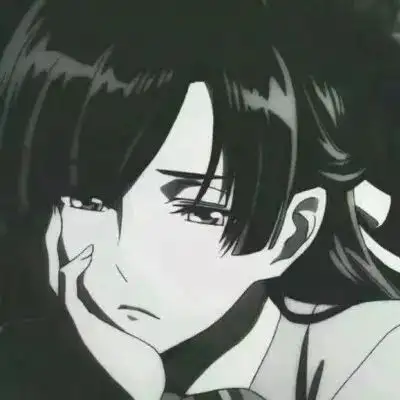 女生头像高冷黑白丧女头像