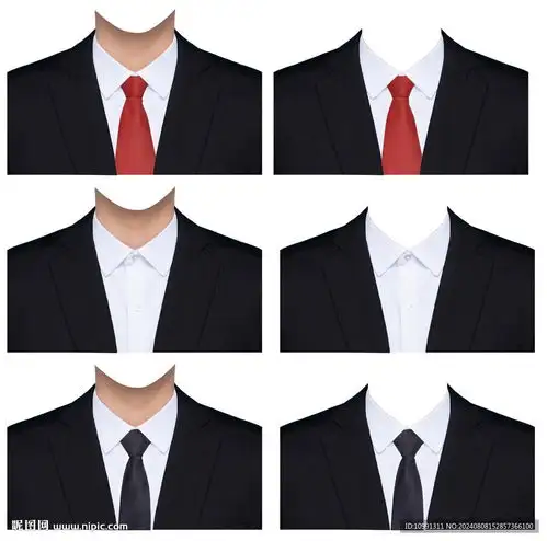男人的西装领带证件照衣服素材设计图psd分层素材psd分层素材