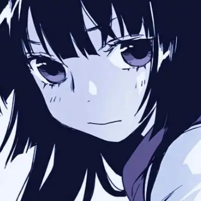 唯美忧郁蓝色系女生头像,动漫女生头像唯美